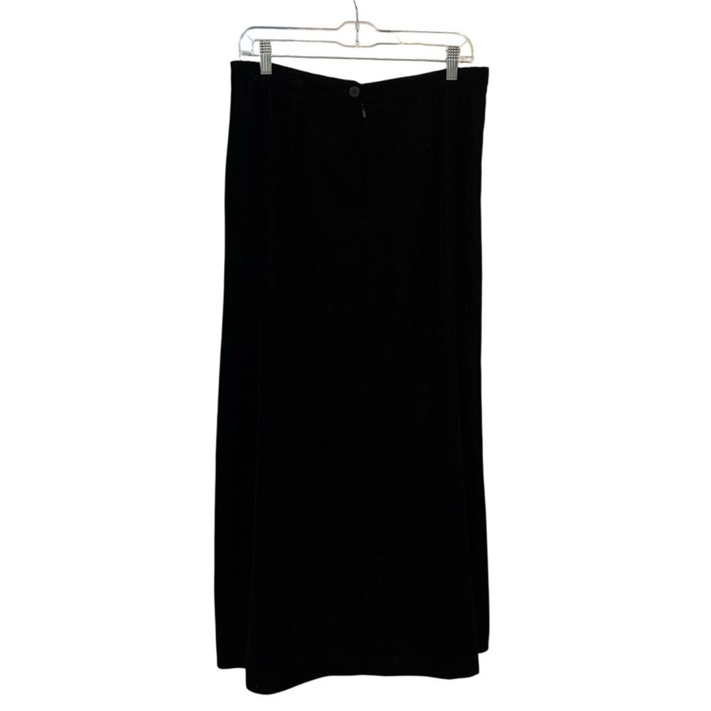 TALBOTS Black Velvet Midi Length Skirt, Size 12 - Picture 4 of 7